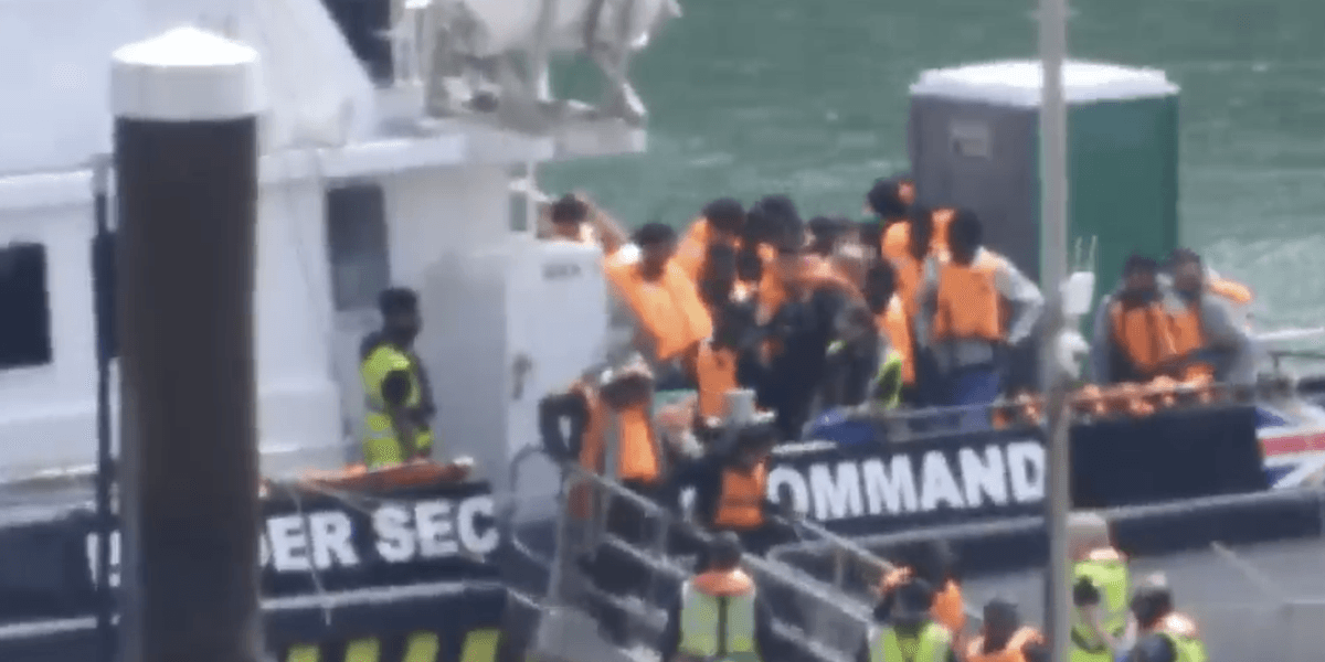 Migrant crisis: Mega dinghy carrying RECORD number of illegal migrants crosses Channel and reaches Britain