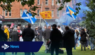 Police make 15 arrests as anti-immigration rally met with counter-protest in Glasgow