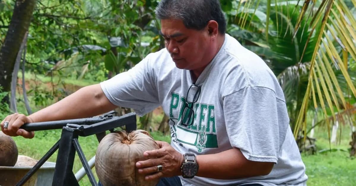 How scrap metal led to a coconut grower’s sharp idea