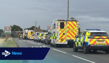 Road into Kingennie village in Angus closed amid major emergency response