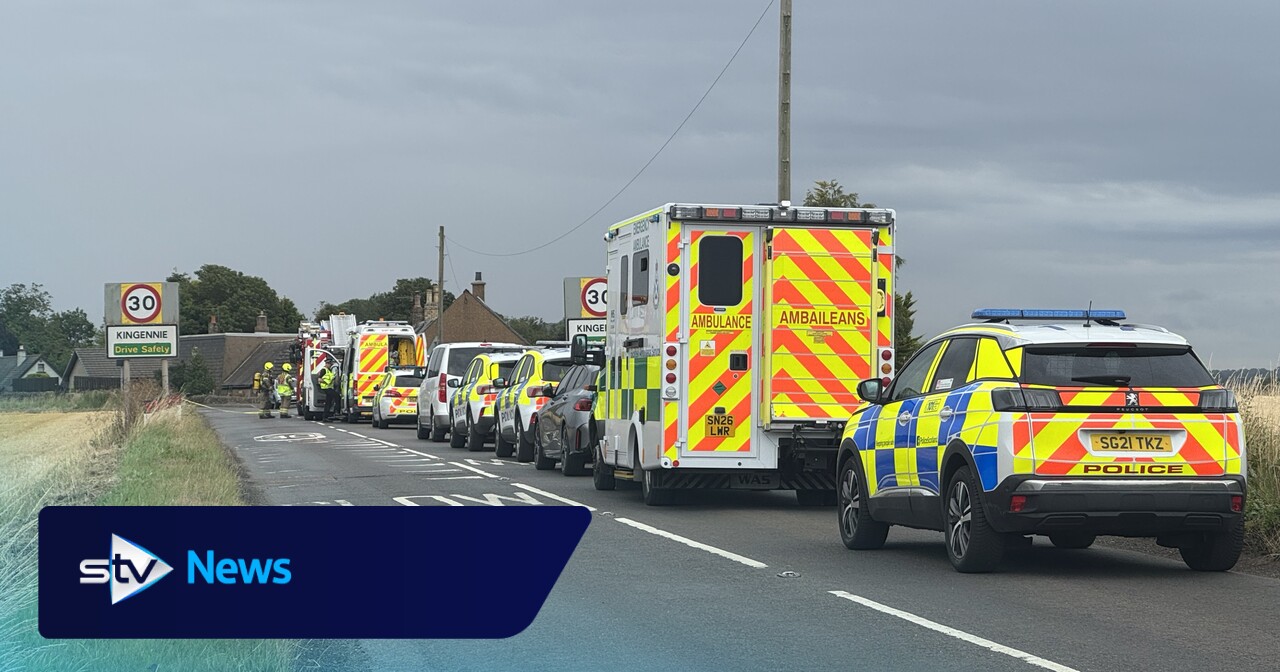 Road into Kingennie village in Angus closed amid major emergency response