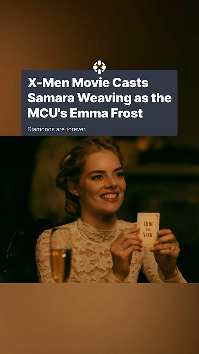 Marvel Studios has reportedly cast Samara Weaving as Emma Frost for its MCU X-Men movie. #xmen #mcu - YouTube
