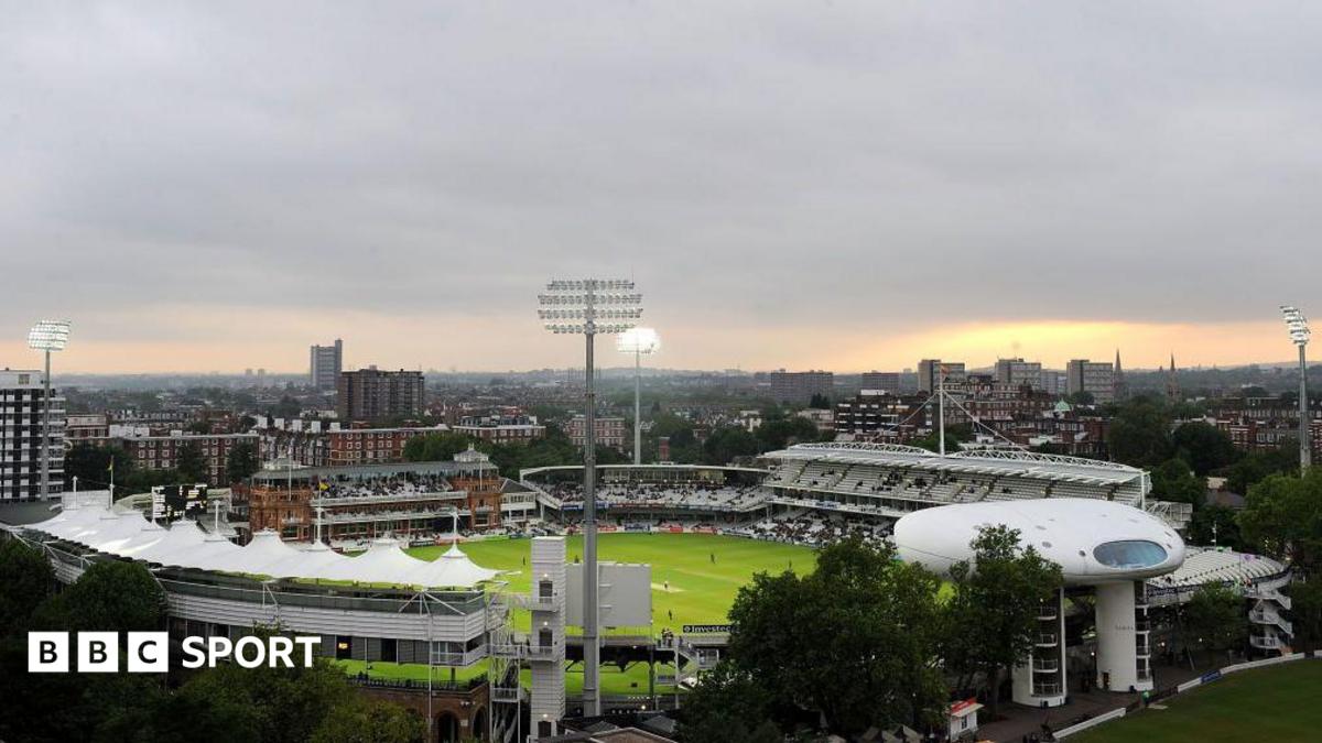 A general view of Lord's Cricket Ground showing the new Telescopic Floodlights, made by Abacus Lighting, unveiled during the Twenty20 match between Middlesex and Kent at Lord's on May 27, 2009 in London, England.