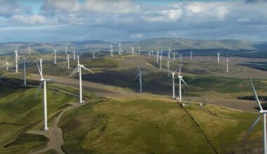 Whitelee Wind Farm on Eaglesham Moor will be flattened