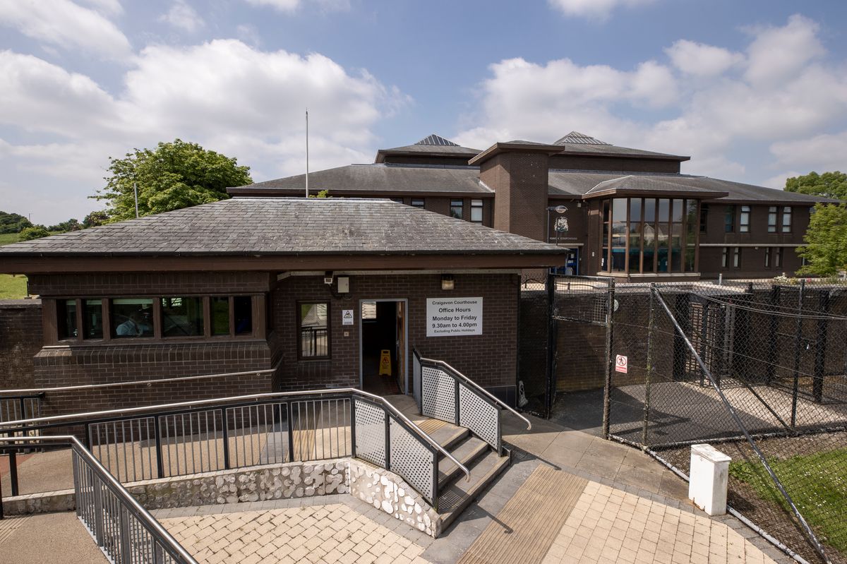 General view of outside of Craigavon Courthouse