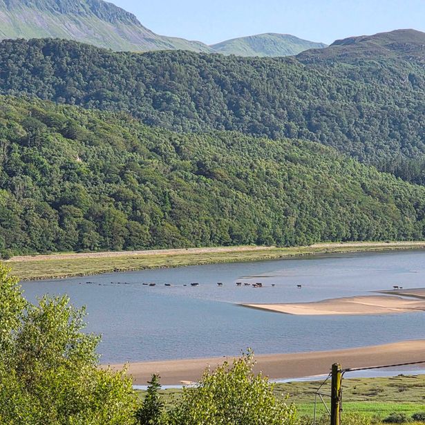 Neo-Western sight on the Afon Mawddach