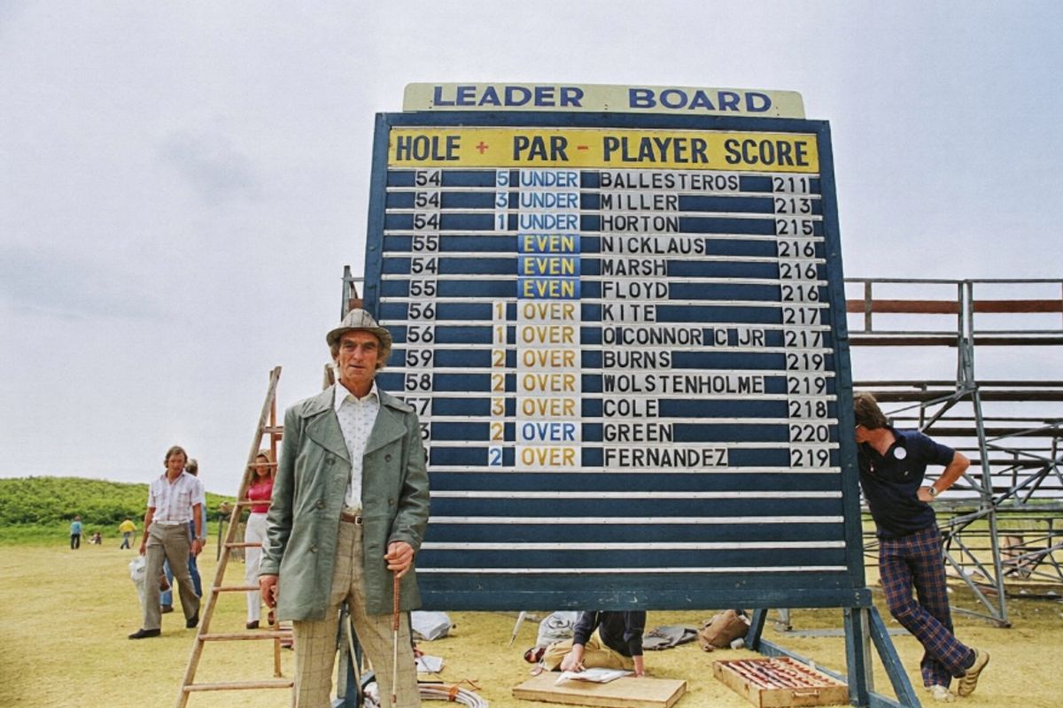 The 1976 Britiish Open Golf Championships being held at the Royal Birkdale Gold Club. Date of picture 10th July 1976. Maurice Flitcroft from Barrow, british amateur golfer & hoaxer. Posing as a professional golfer, Maurice managed to gain a place to play in the qualifying round of the Open Championships. His duplicity was easily uncovered when he carded 49 over par (121), the worst score in the tournaments hsitory. (Photo by The People/Mirrorpix/Mirrorpix via Getty Images)