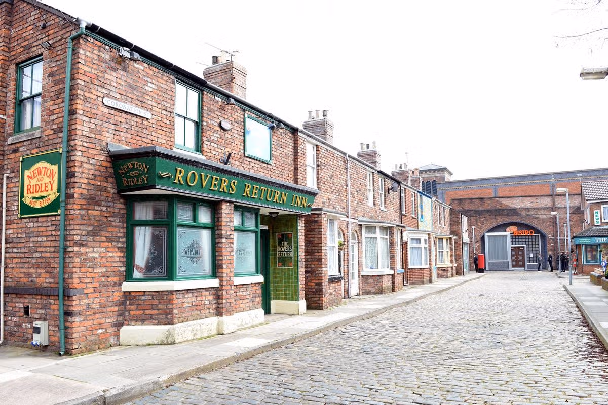 The Rovers Returna and famous cobbles on Coranation Street
