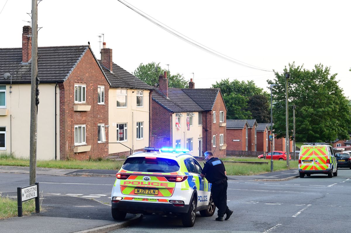 Police on Kirkstone Avenue, St Helens.