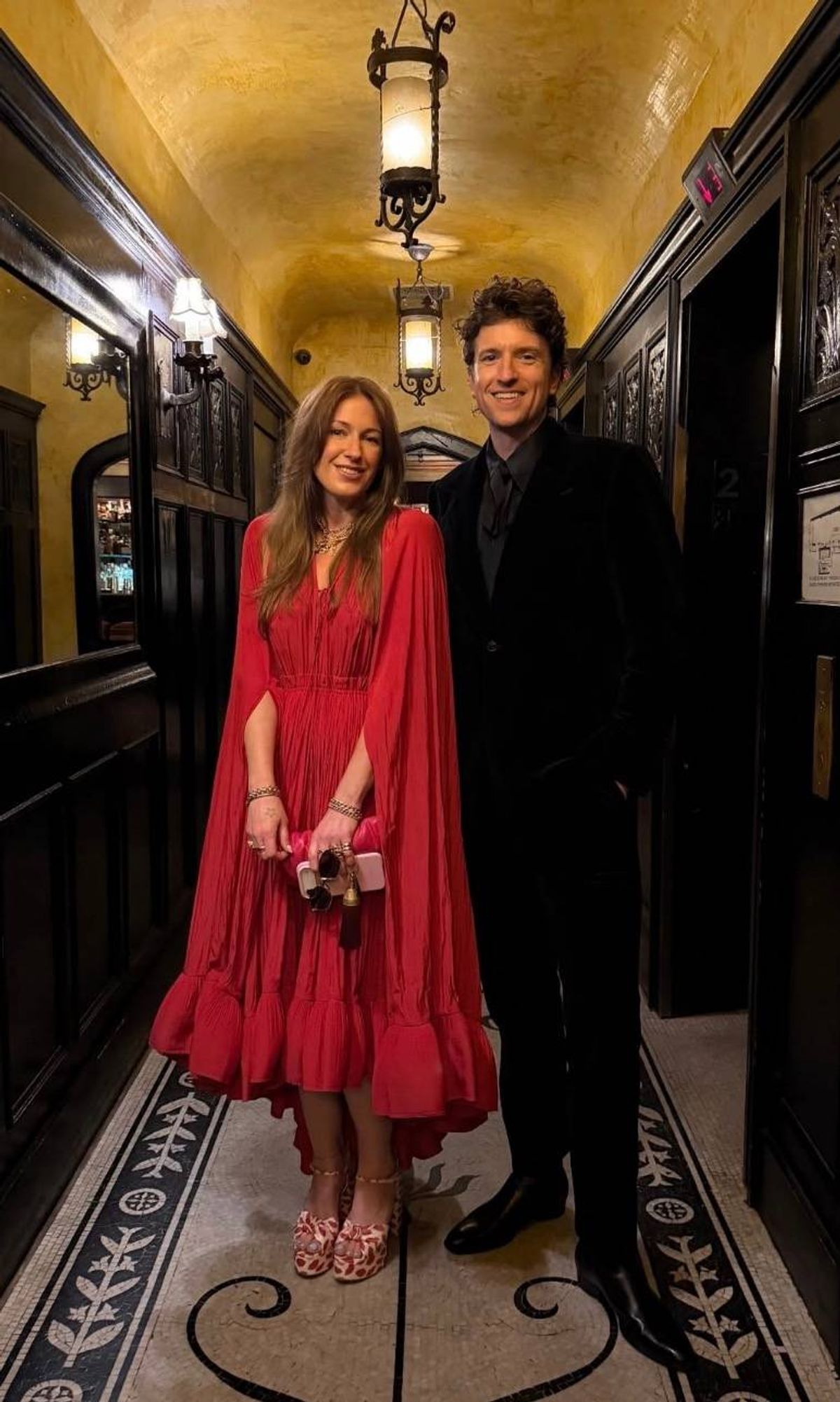 Greg and Bella looked incredible as they posed together ahead of the wedding