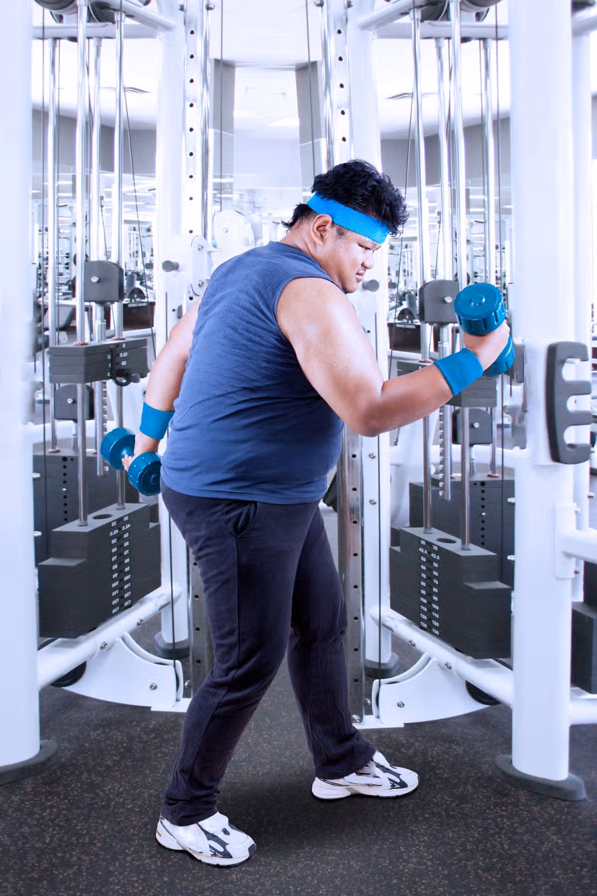 man in gym