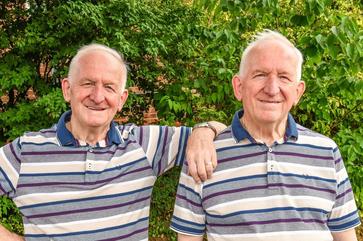Bill and John Bowdler standing next to each other