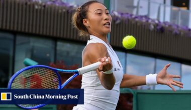 Chinese tennis star Zheng Qinwen pulls off first-round upset at Athens Open