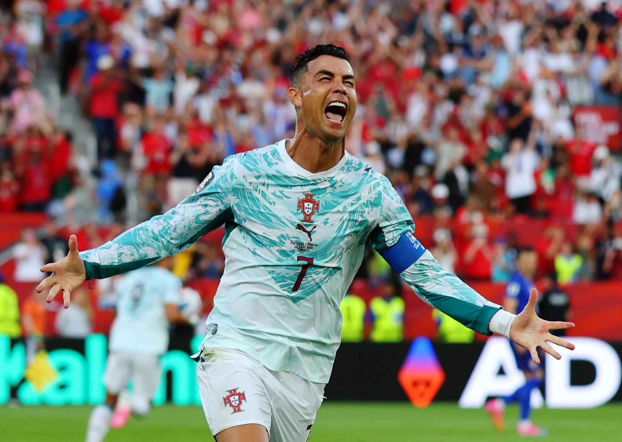 Ronaldo equalised from the penalty spot