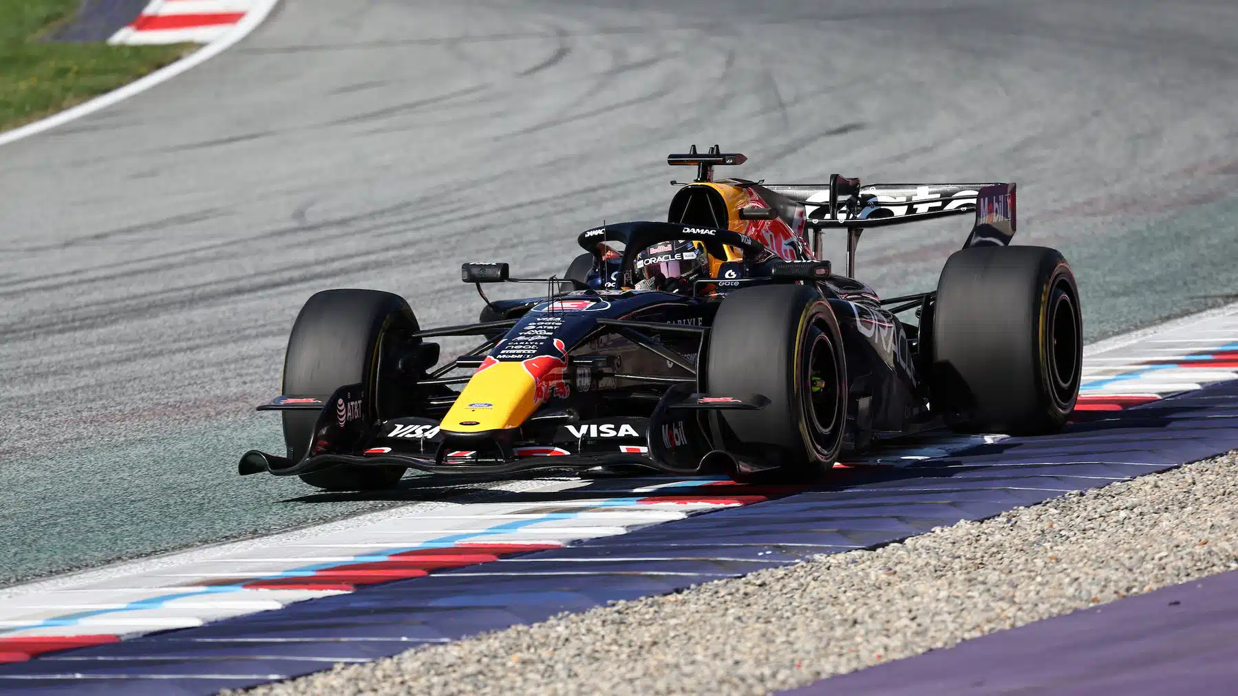 Max Verstappen (Red Bull-Ford) during practice for the 2026 Austrian Grand Prix