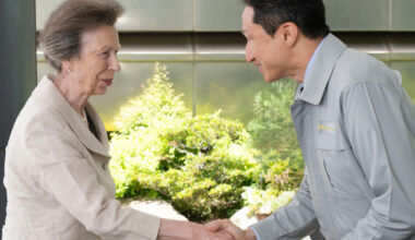 Princess Anne of the United Kingdom visits HD Hyundai Heavy Industries' Ulsan headquarters, meets HD Hyundai Chairman Kisun Chung