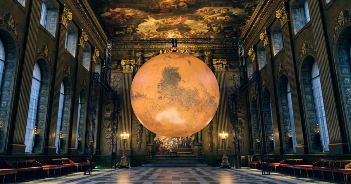 Mars sculpture to suspend from Parr Hall for Warrington Arts Festival