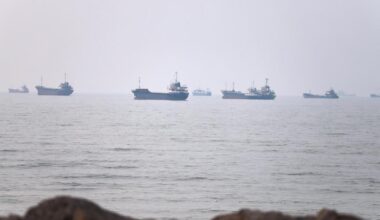Ship on fire in Strait of Hormuz according to British military