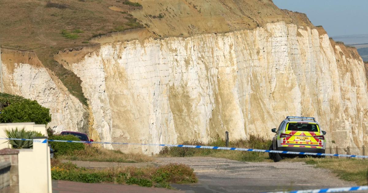 Police statement after man dies as van falls off cliff in Peacehaven