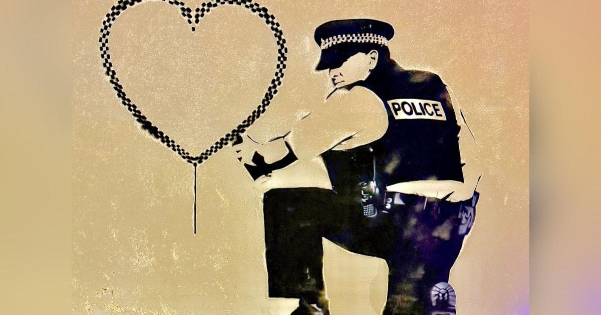 Is graffiti in Adelaide Crescent Hove a genuine Banksy?