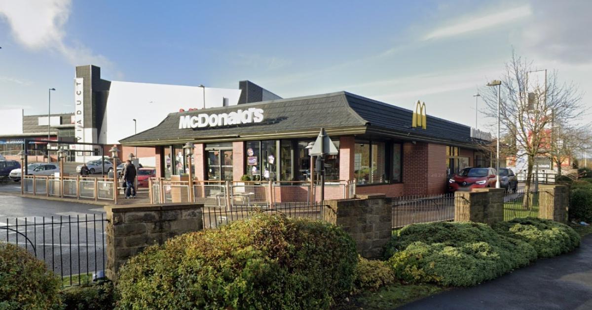 Police found man shadow boxing outside Accrington McDonald's