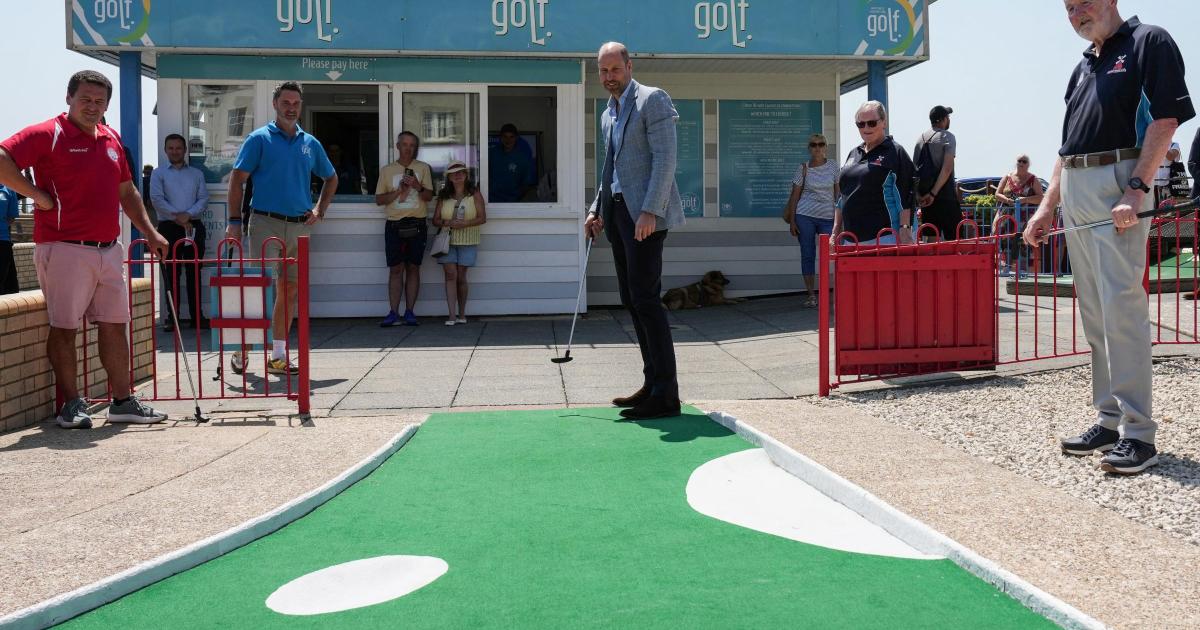 Prince William takes trip to Hastings in East Sussex