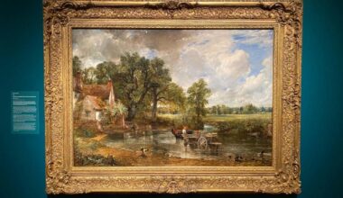 The Hay Wain on display at Ipswich's Christchurch Mansion