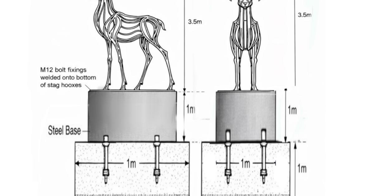 Permission granted for two stag sculptures in Stevenage