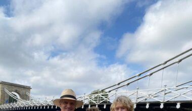 Royal Swan Upping departs from Marlow Bridge with crowds