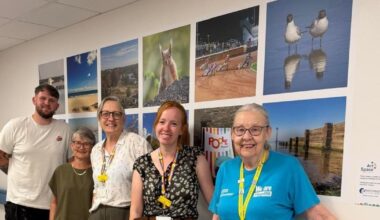 Poole Hospital's patient transport area transformed with art