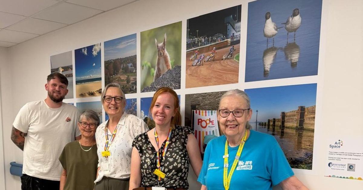Poole Hospital's patient transport area transformed with art