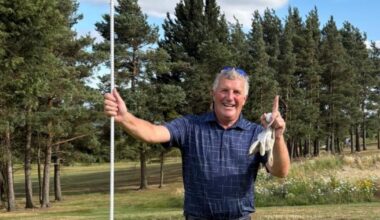 Crook Golf Club captain Tony Clark scores hole-in-one