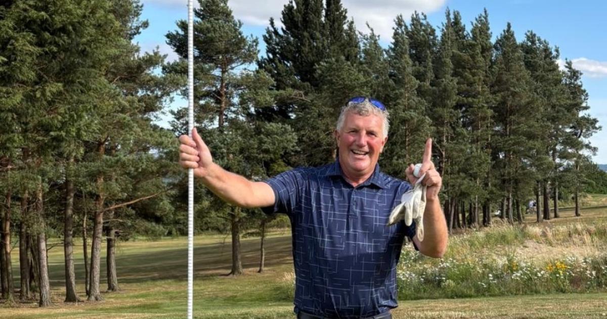 Crook Golf Club captain Tony Clark scores hole-in-one