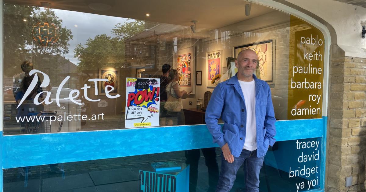 Nick Hockney opens Palette Gallery in Ilkley
