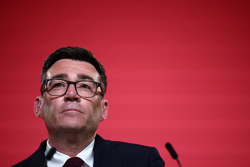 Andy Burnham speaks after being confirmed as the Labour Party's new leader and the country's next prime minister, during 'Labour's Special Conference' in central London, Friday July 17, 2026. (Henry Nicholls/Pool Photo via AP)