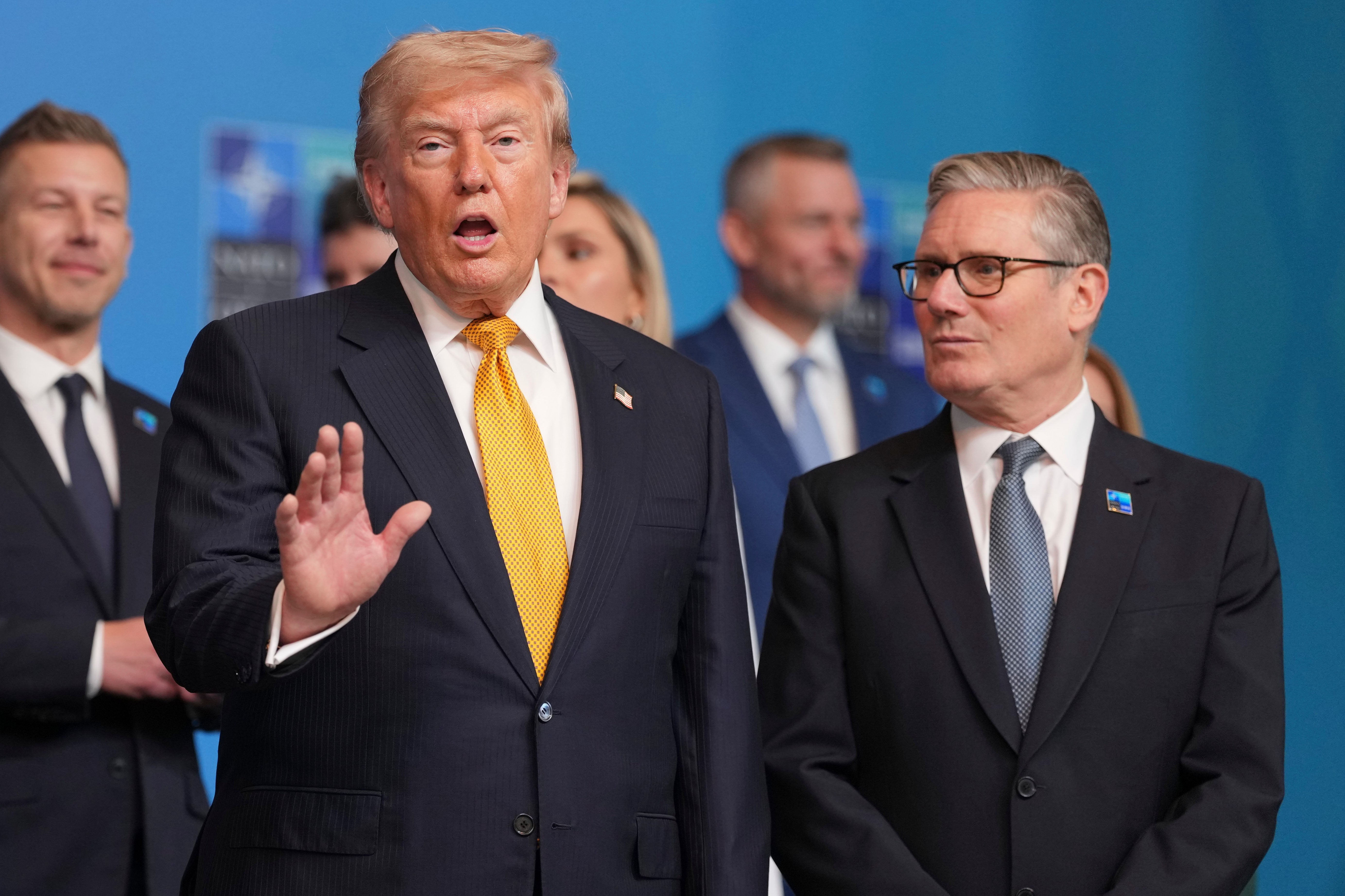 Donald Trump and former prime minister Sir Keir Starmer clashed over the UK’s energy policy