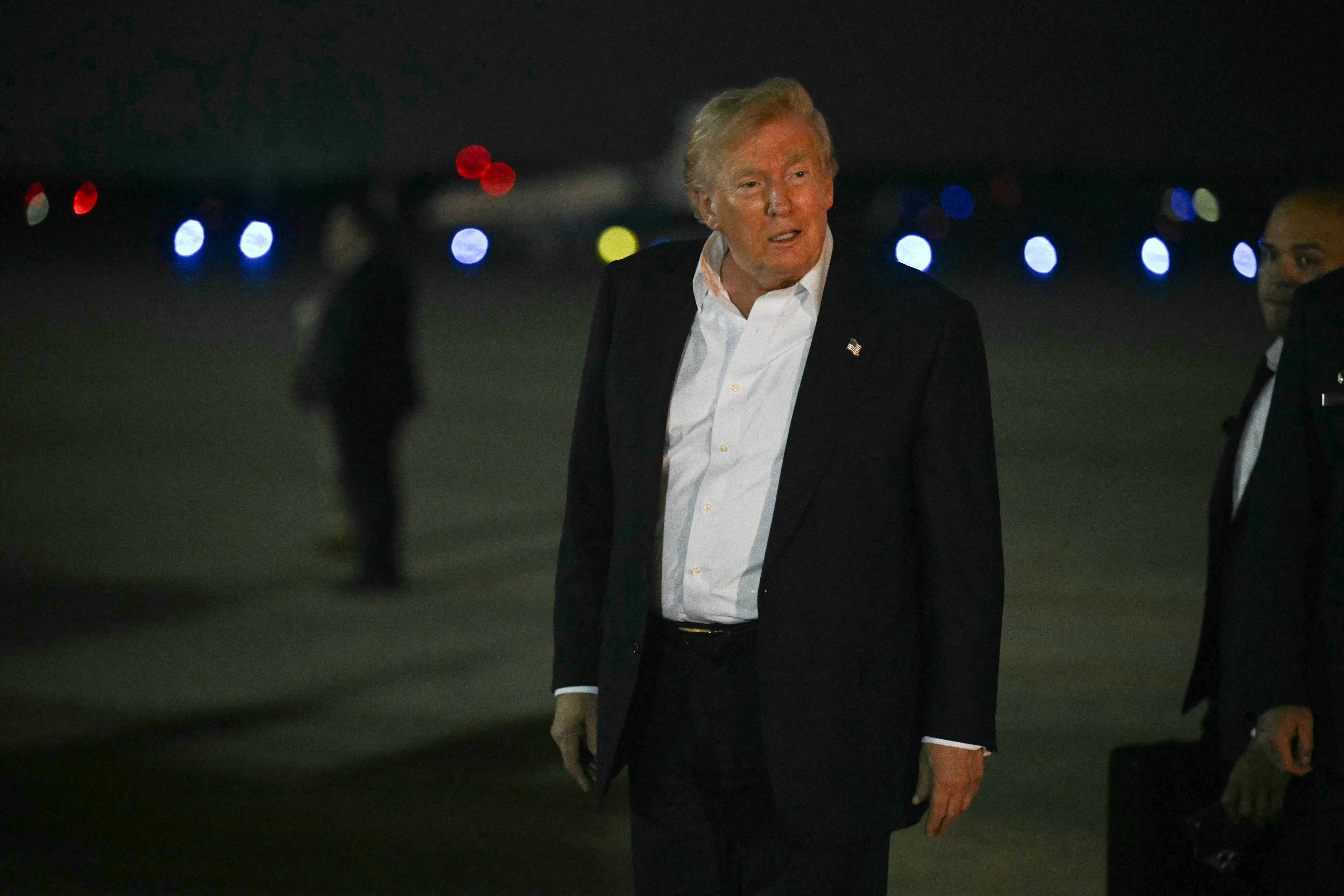Donald Trump claims Iran is pushing for a deal in the wake of the latest strikes