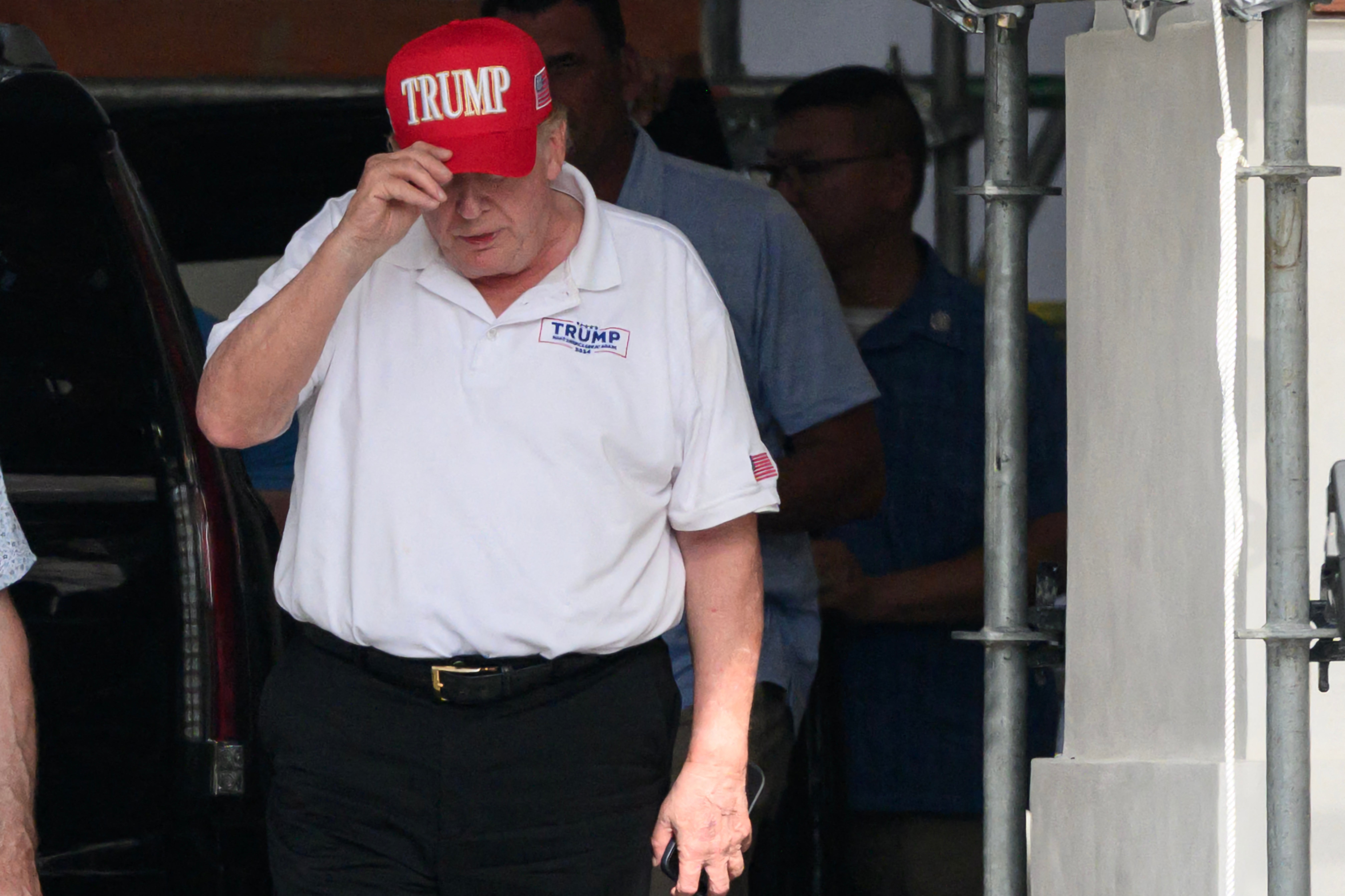Trump golfed at the Virginia club this weekend, which was hit with a slew of health code violations. The club dismissed the report as 'politically motivated'