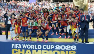 Donald Trump awkwardly invades Spain's World Cup celebrations as Infantino tries to usher him away - London Evening Standard
