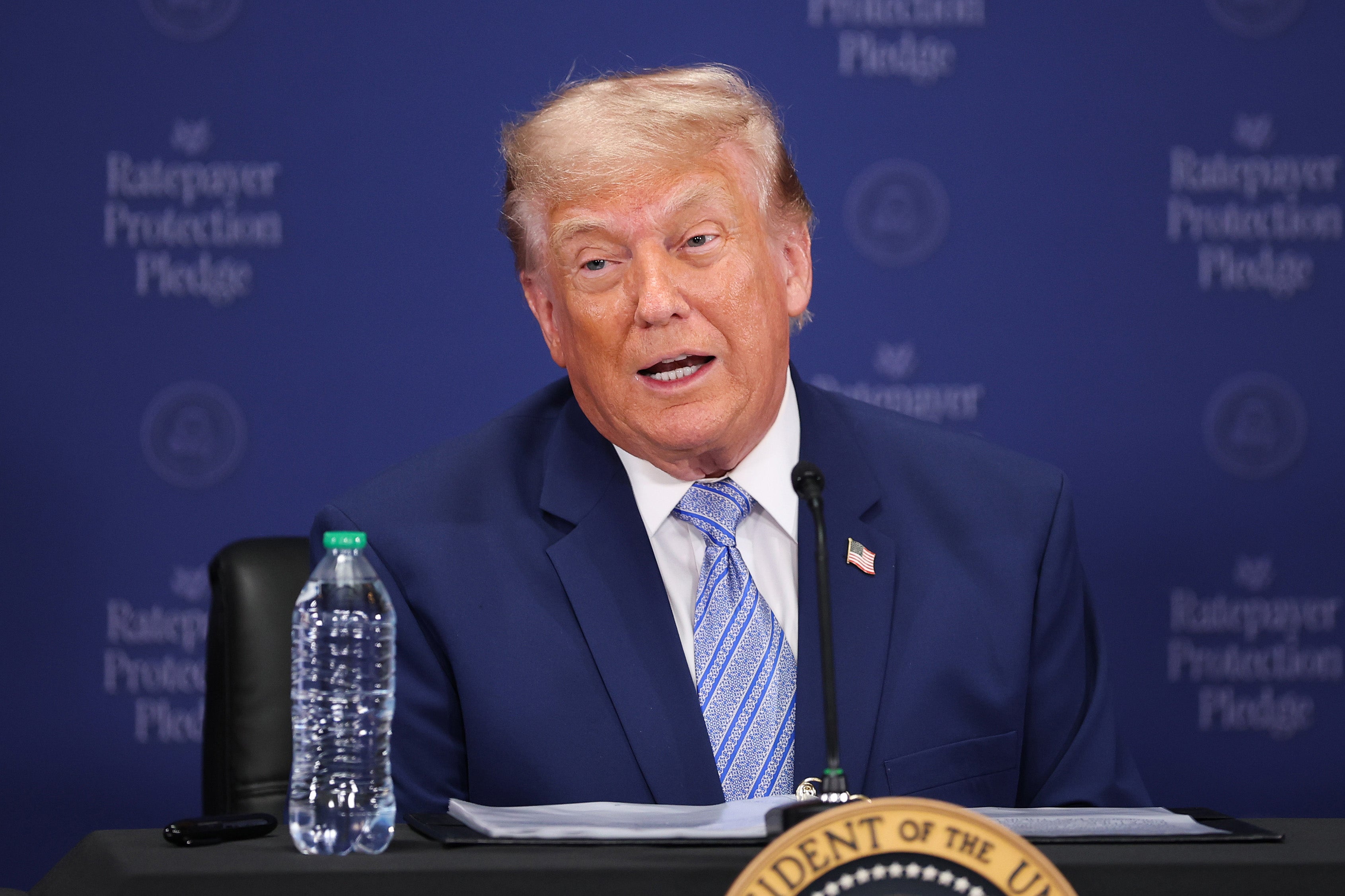 The US president has accused the BBC of damaging his reputation