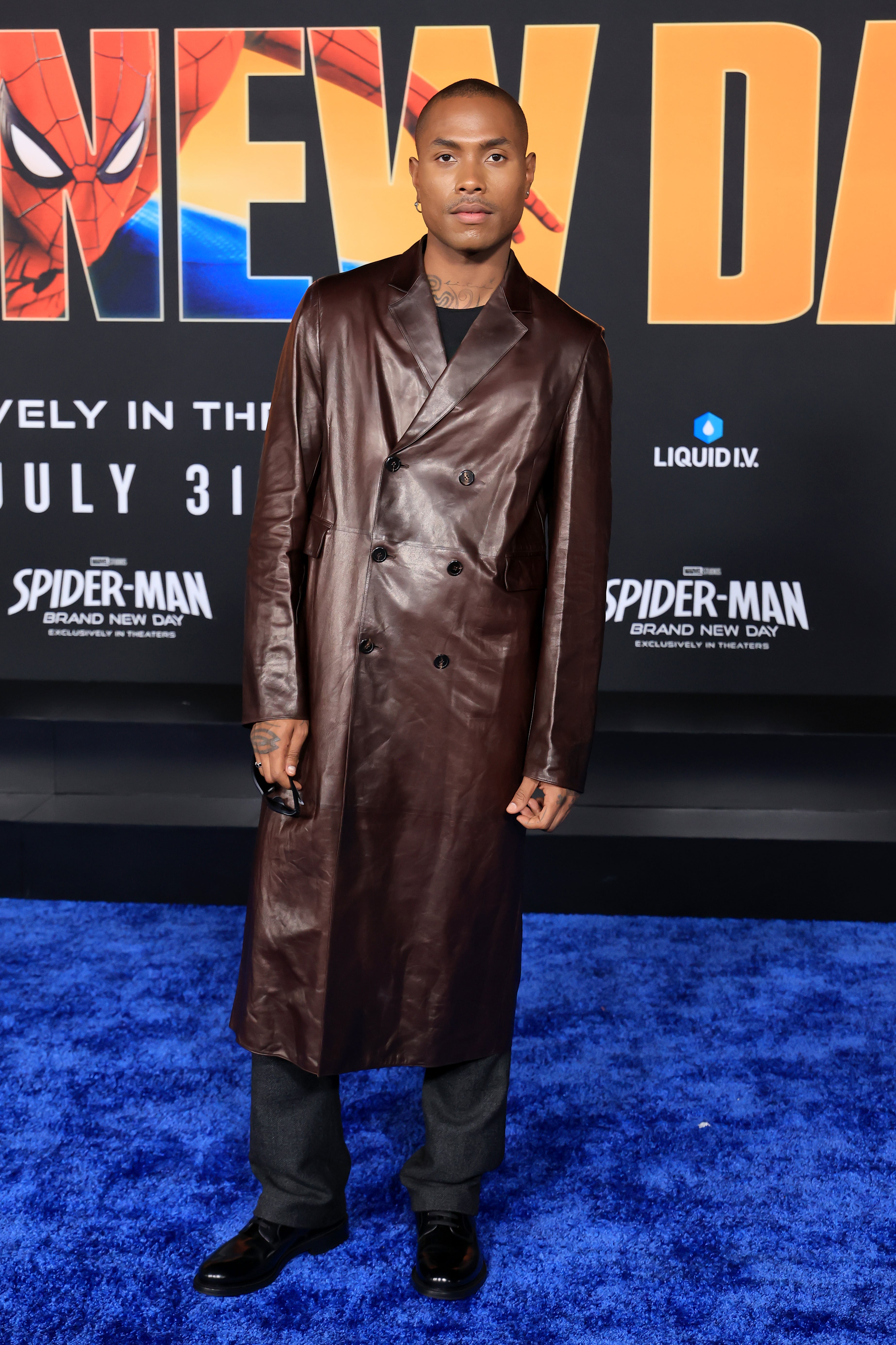Steve Lacy appeared to reveal a major spoiler about 'Spider-Man: Brand New Day' at the Los Angeles premiere of the movie