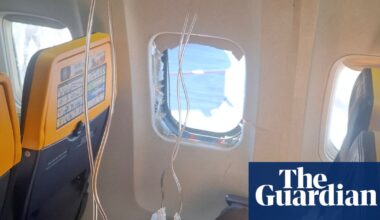 ‘If we die, we die together’: wife of Ryanair passenger almost sucked through window speaks | Ryanair