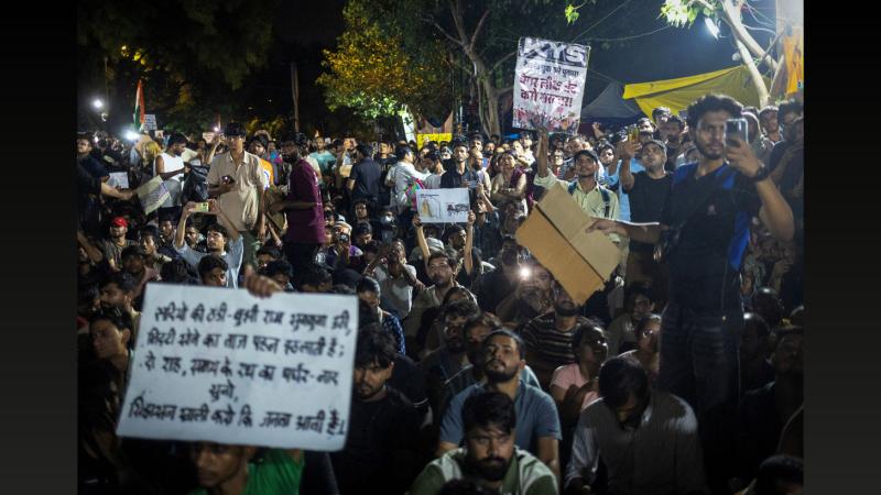 The CJP protest at Jantar Mantar in New Delhi./Adnan Abidi/Reuters