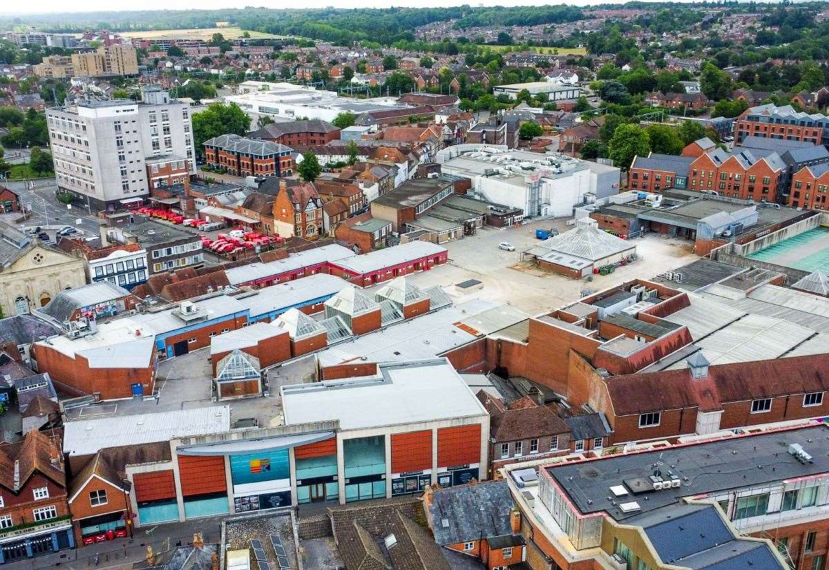 Newbury from above: Drone photos reveal town landmarks and changing skyline