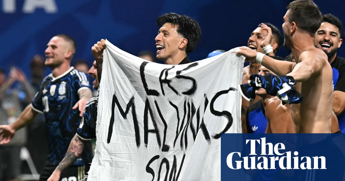 ‘Malvinas are Argentinian’: World Cup holders celebrate win over England with Falklands banner | World Cup 2026