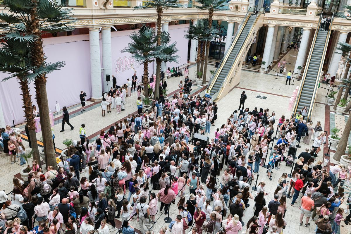 Crowds of shoppers came out for the grand unveiling