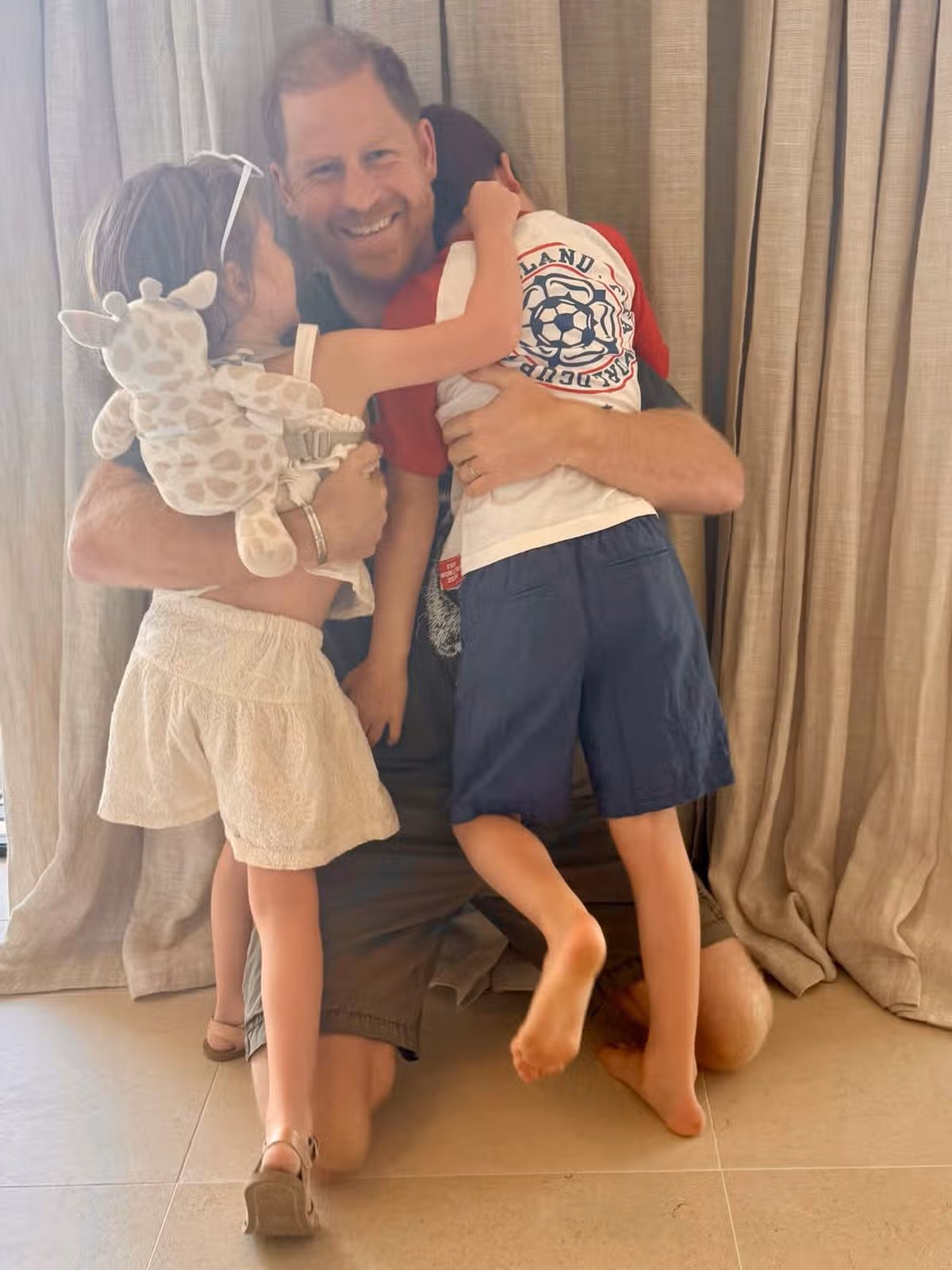 Prince Harry, Lilibet and Archie.