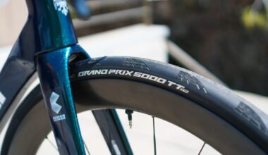 Matej Mohorič Bianchi Specialissima RC at the 2026 Tour de France Continental tyre.