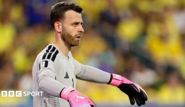 Scotland goalkeeper Angus Gunn