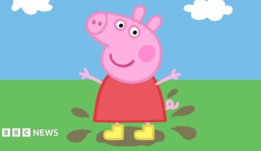 The Peppa Pig character seen in the TV show